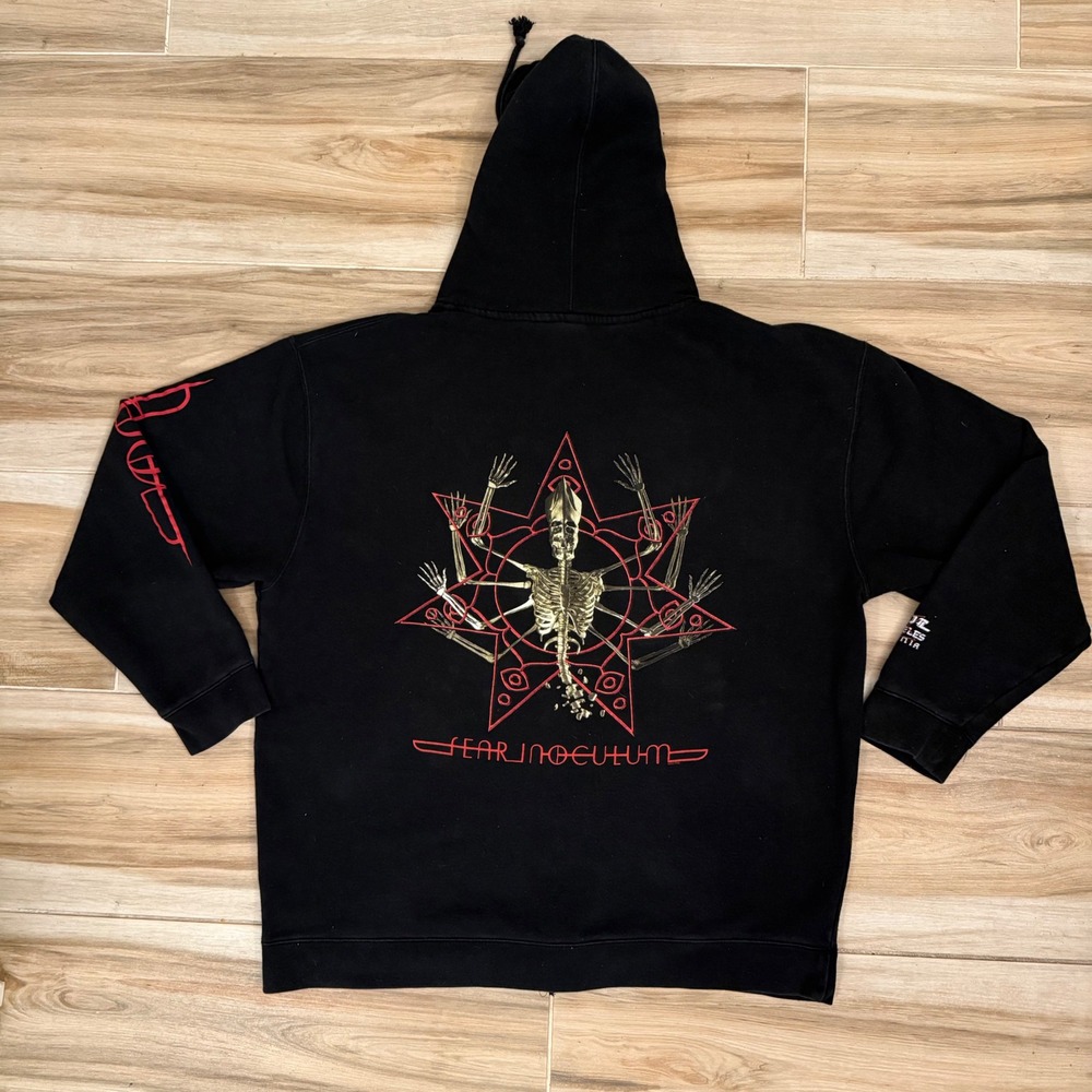Tool Band Fear Inoculum 2022 Tour Zip Up Hoodie Black Mens 2XL Independent